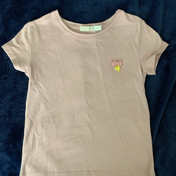 Angel’s Face Girl Size 6-8Y Pink Shirt with back angel wings - Picture 1 of 2